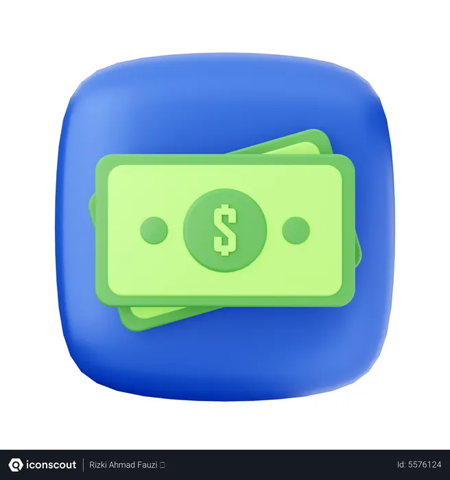 Free Billet d'un dollar  3D Icon