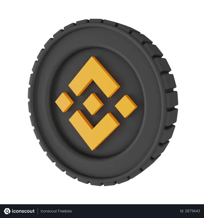 Free Binance  3D Illustration