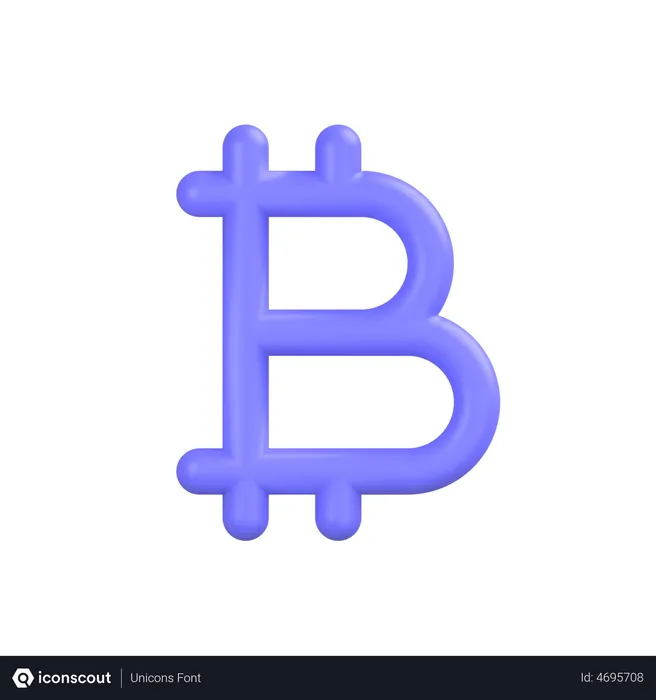 Free Bitcoin-1 Logo 3D Icon