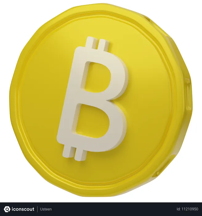 Free Bitcoin  3D Icon