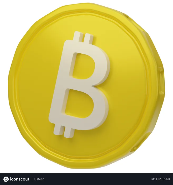 Free Bitcoin  3D Icon