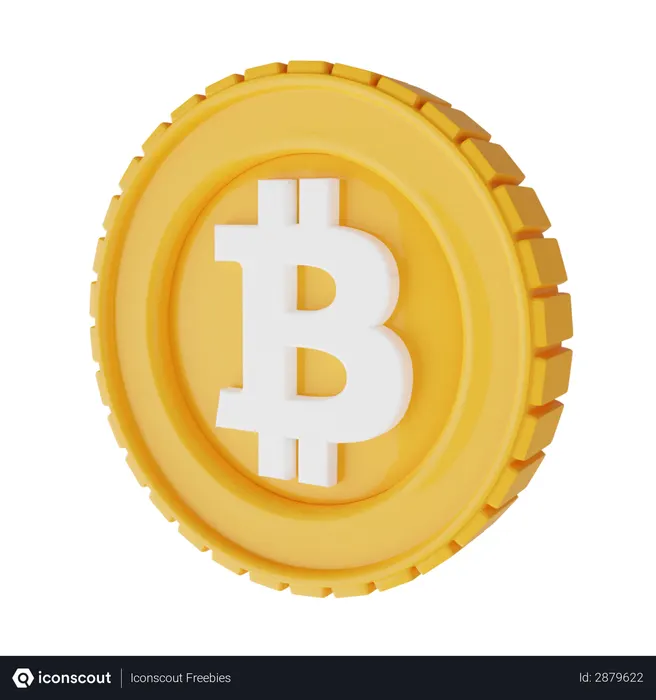 Free Bitcoin  3D Illustration