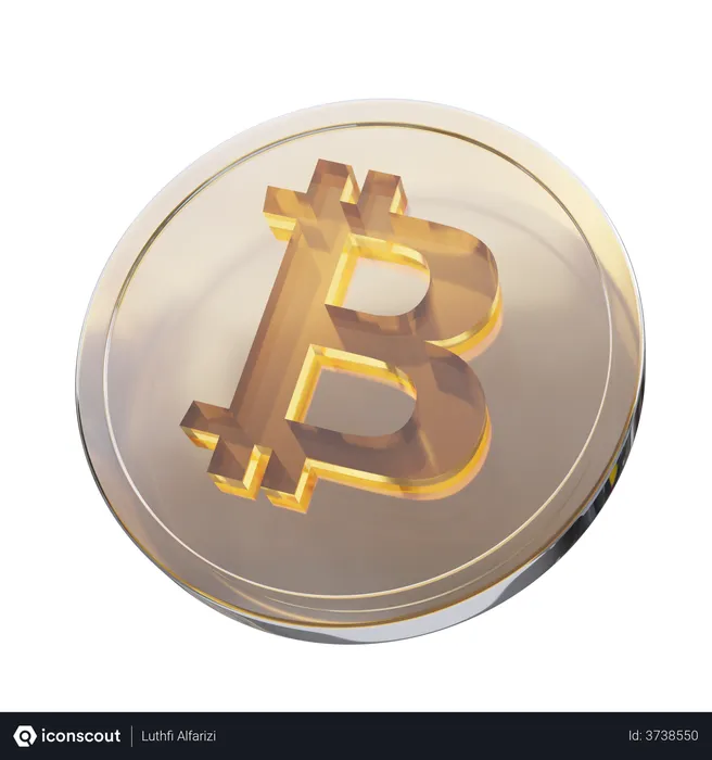 Free Bitcoin  3D Illustration