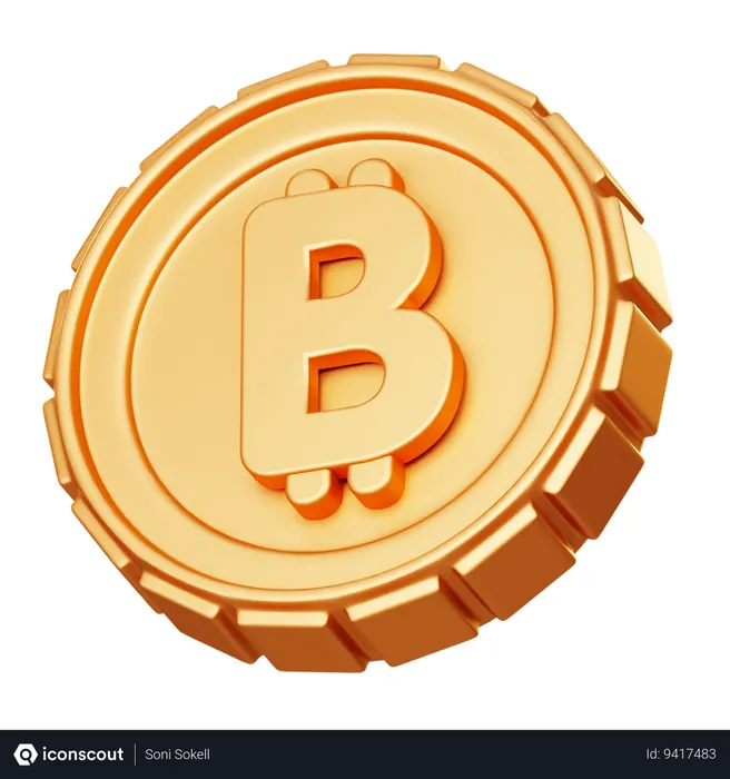 Free Bitcoin BTC  3D Icon