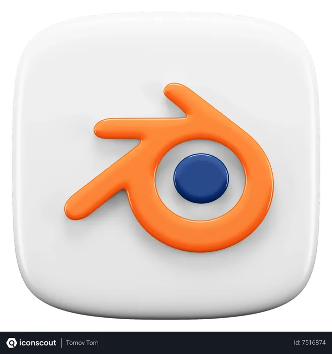 Free Blender Logo 3D Icon