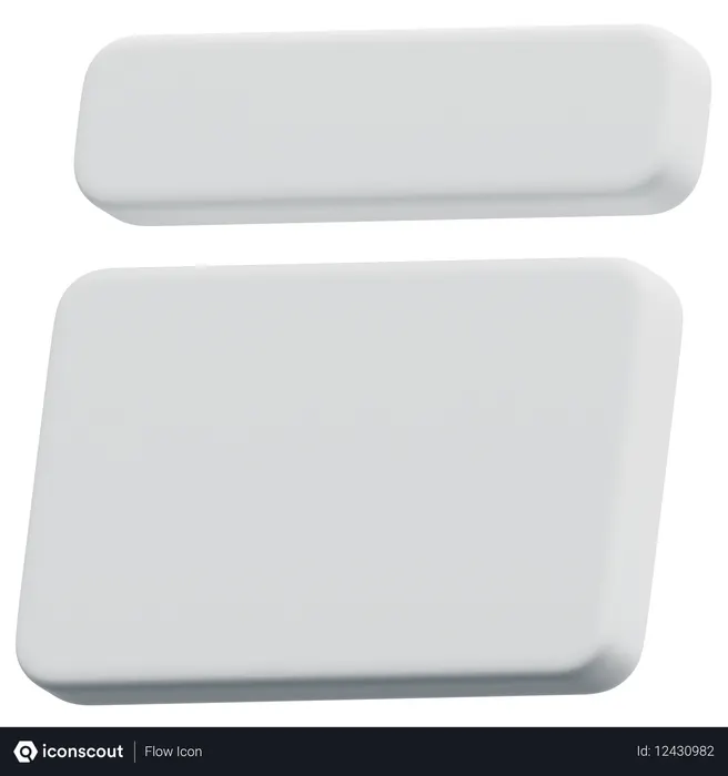 Free Blocos de conteúdo empilhados  3D Icon
