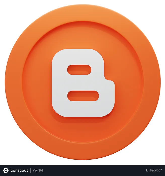 Free Blog Logo 3D Icon