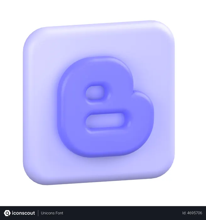 Free Blogger-1 Logo 3D Icon