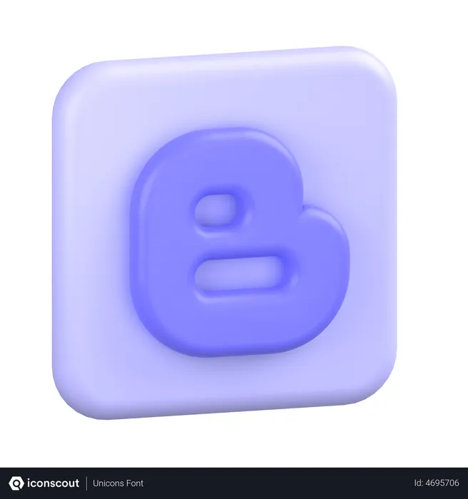 Free Blogger-1 Logo 3D Icon