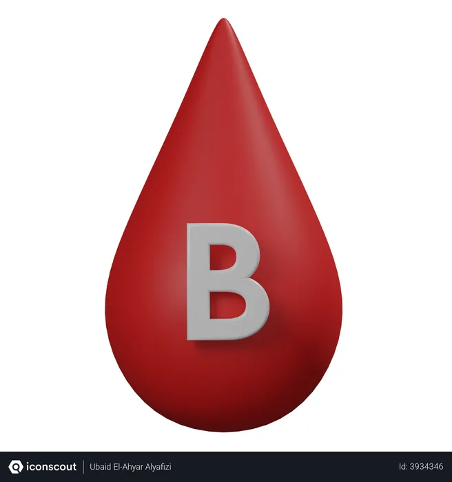 Free Blood B  3D Illustration