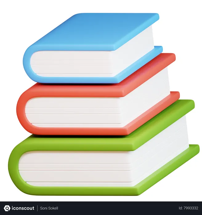 Free Books  3D Icon