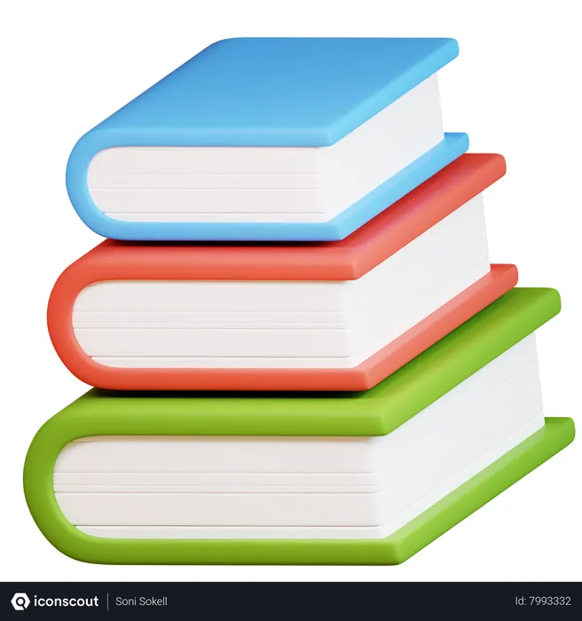 Free Books  3D Icon