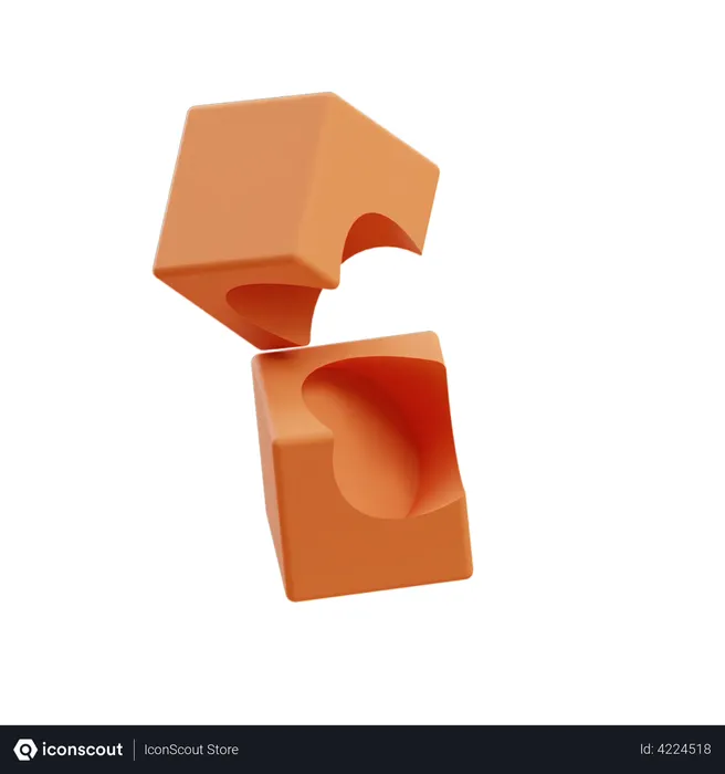 Free Boolean Cubes  3D Icon