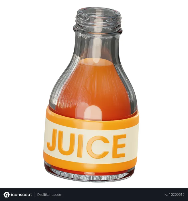 Free Botella de jugo  3D Icon