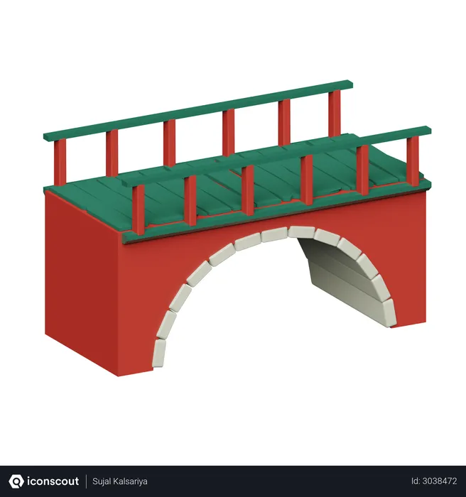 Free Bridge  3D Illustration