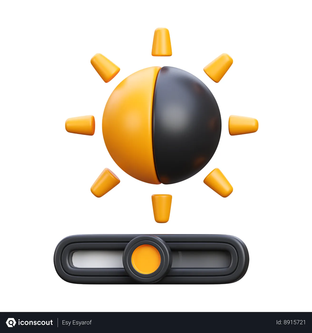 Free Brightness And Contrast 3D Icon - Free Download Design ...