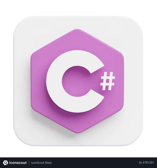 Free C Sharp Logo 3D Illustration