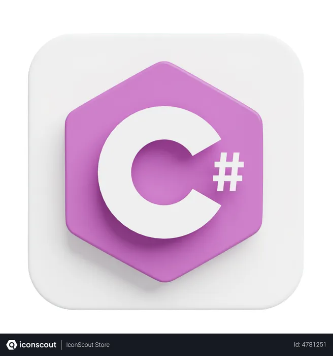 Free C Sharp Logo 3D Logo
