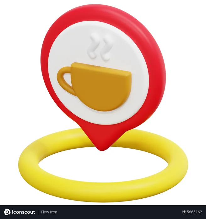 Free Ubicacion del cafe  3D Icon