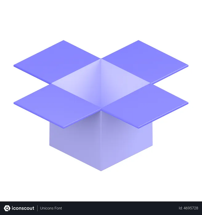 Free Dropbox Logo 3D Icon