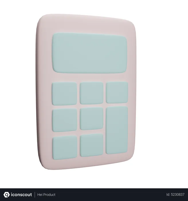 Free Calculator  3D Icon