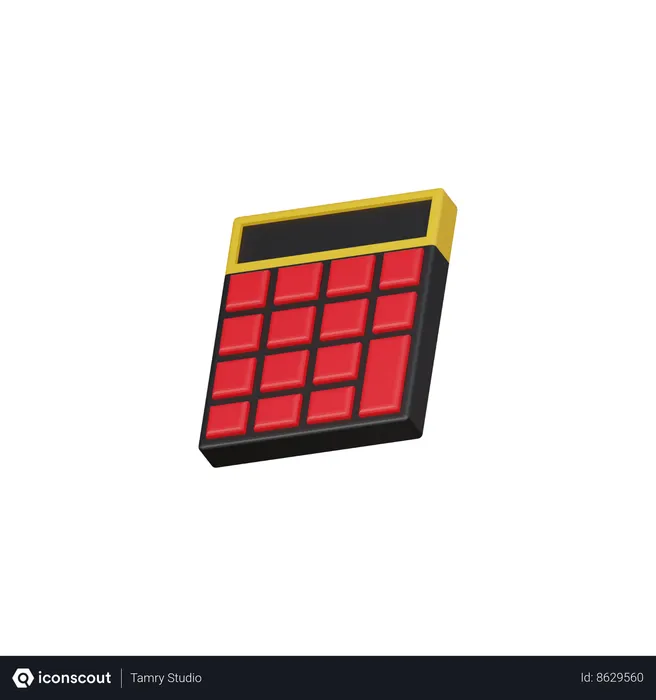 Free Calculator  3D Icon