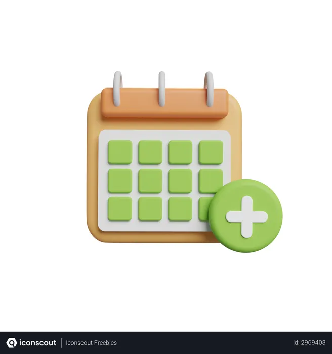 Free Calendar  3D Illustration