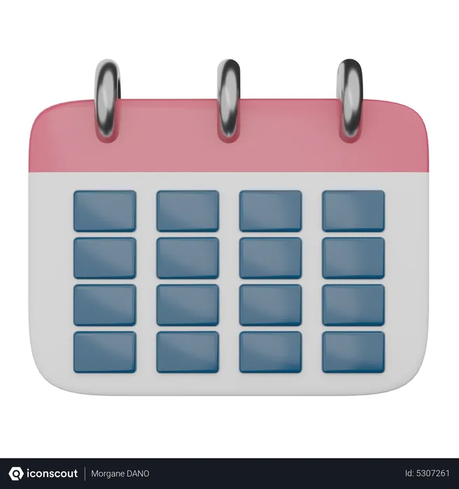 Free Calendário  3D Icon