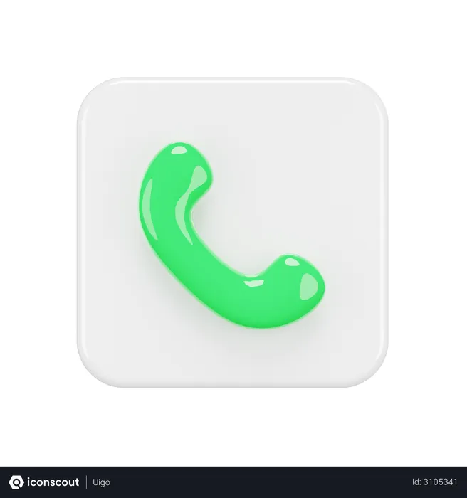Free Calling App Logo 3D Logo