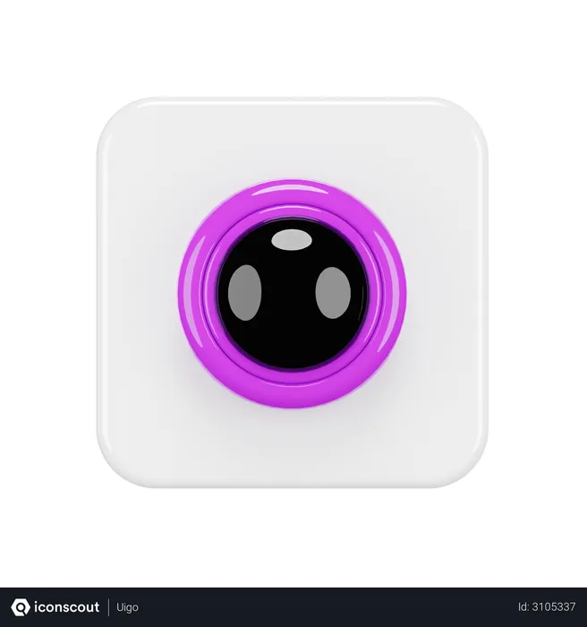 Free Camera App Logo 3D Logo