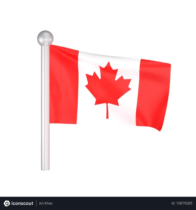 Free Canada Flag  3D Icon