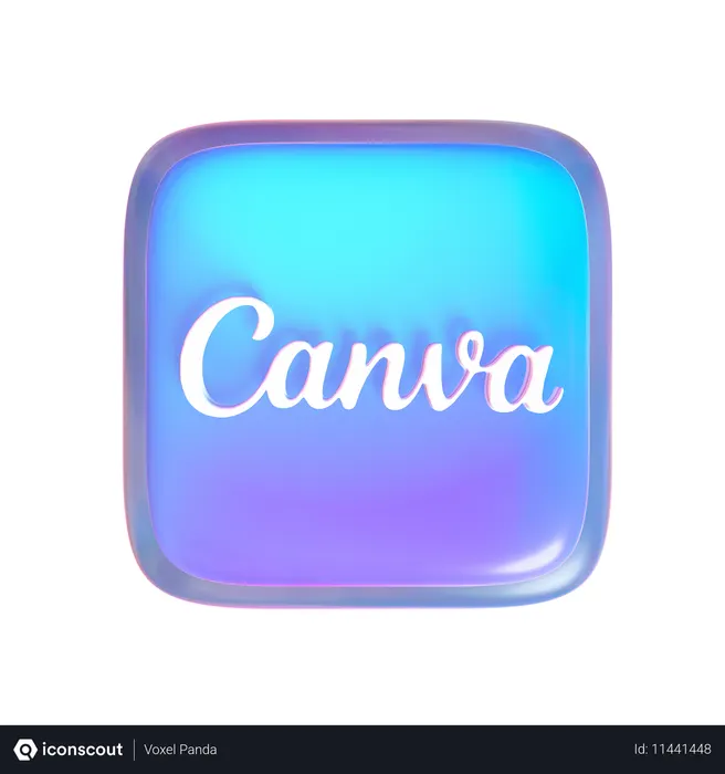 Free Canva Logo 3D Icon