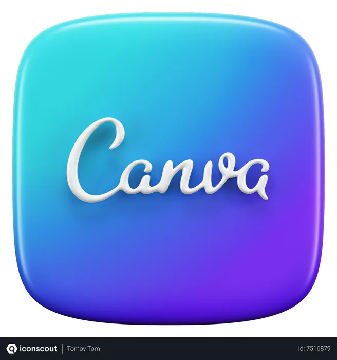 Free Canva Logo 3D Icon