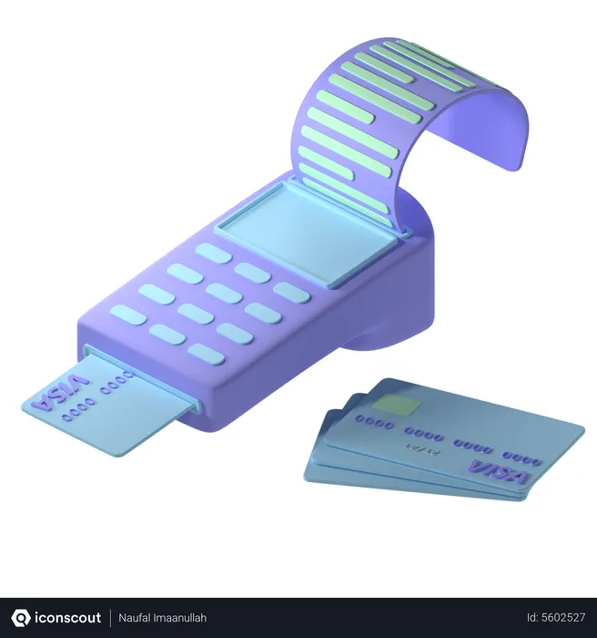 Free Card Machine  3D Icon