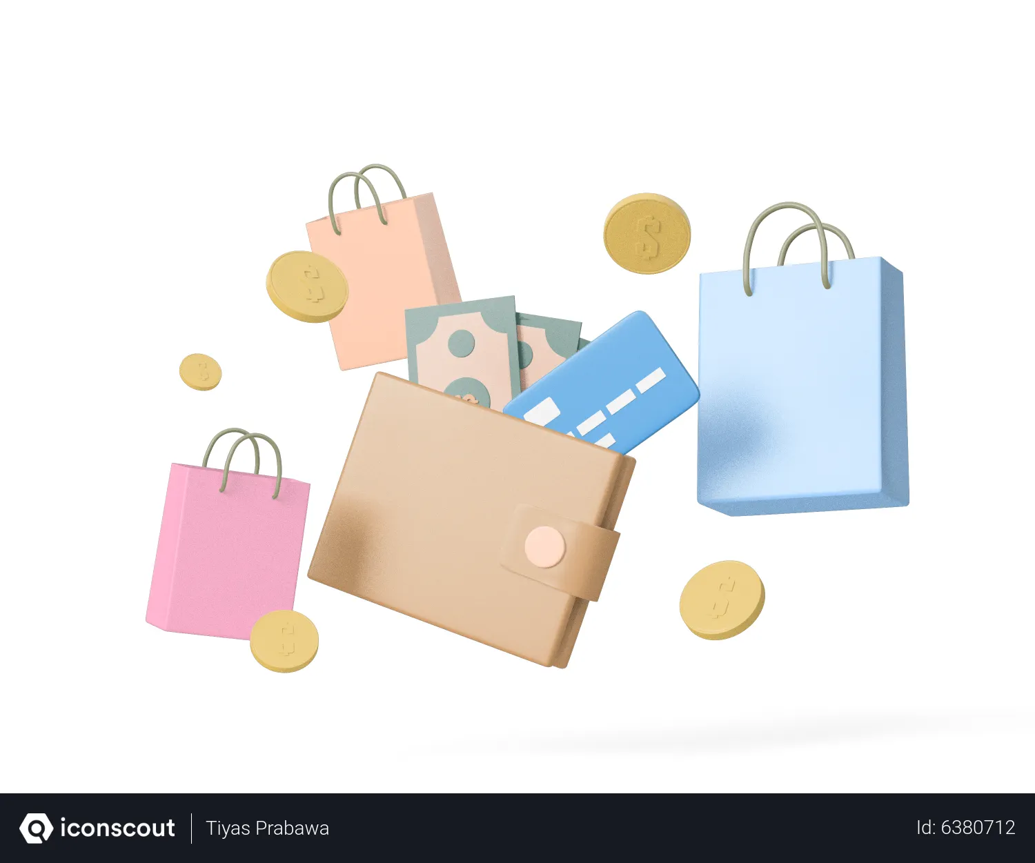 Free Cashback In Wallet 3D Icon Free Download & Shopping