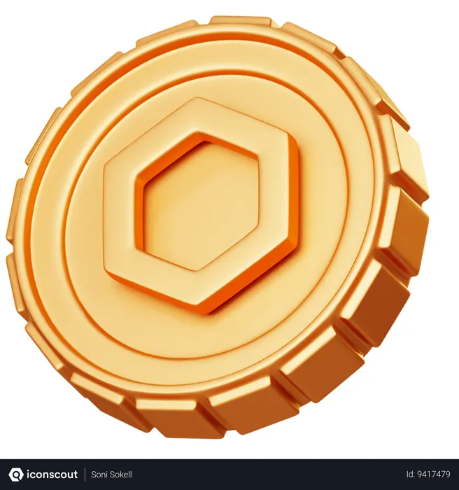 Free Chainlink LINK  3D Icon