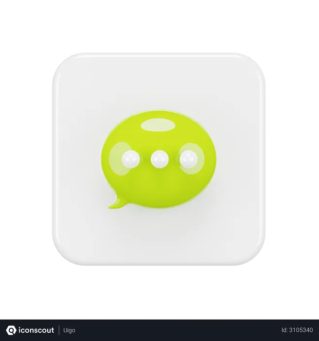 Free Chat Logo 3D Logo