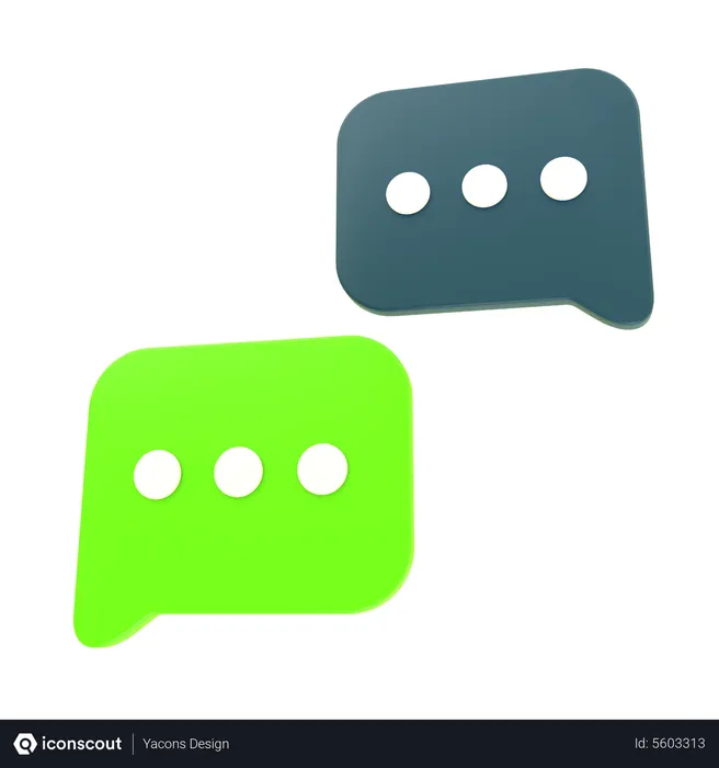 Free Chat  3D Icon