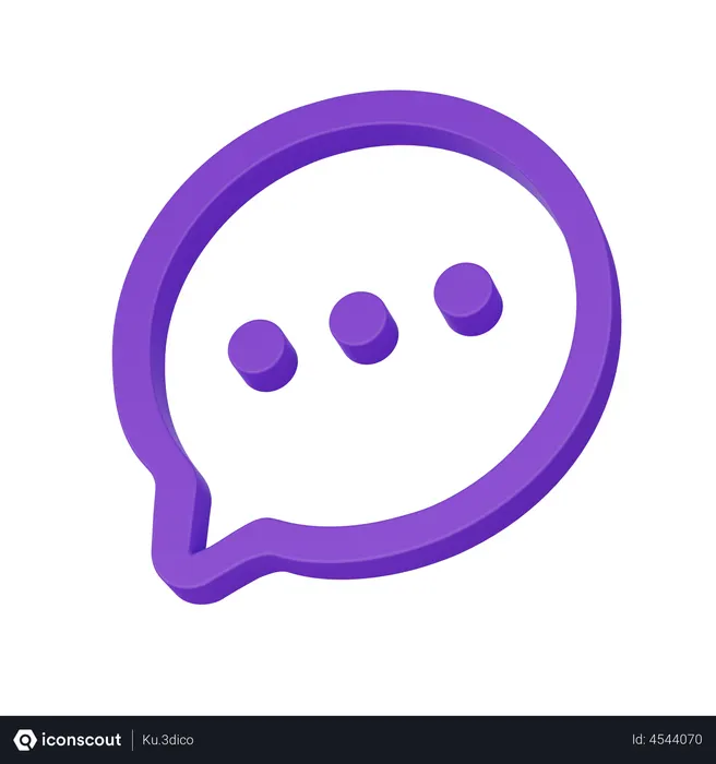 Free Chat  3D Illustration