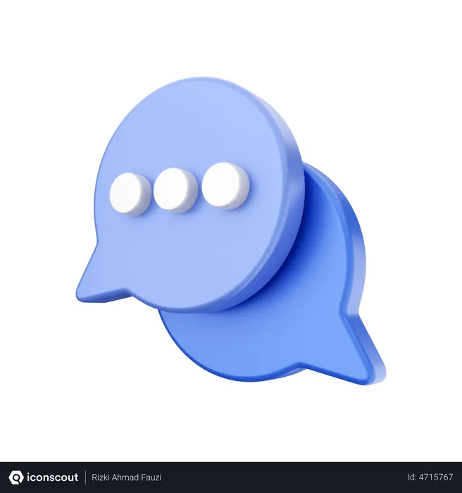 Free Chat  3D Illustration
