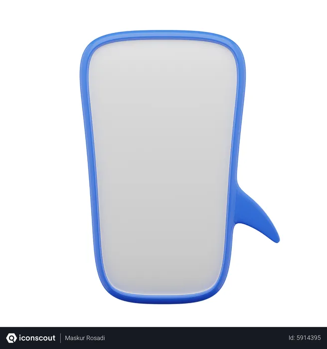 Free Chat Bubble  3D Icon