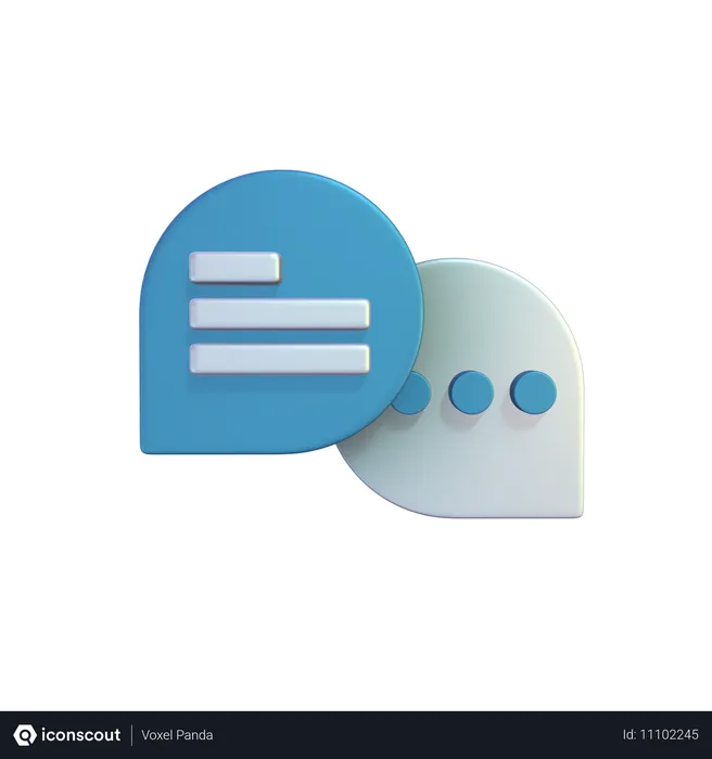 Free Chat Bubble  3D Icon