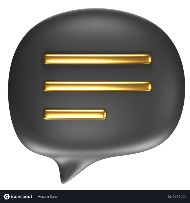 Free Chat Bubble  3D Icon