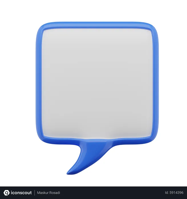 Free Bulle de discussion  3D Icon