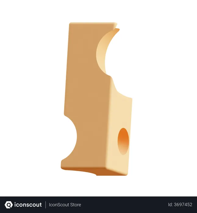 Free Cheese Stick  3D Icon