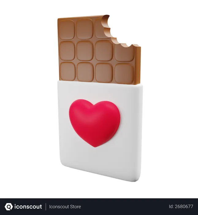 Free Chocolate  3D Illustration