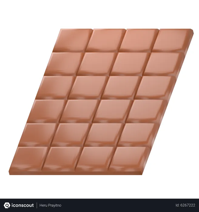 Free Chocolate Bar  3D Icon