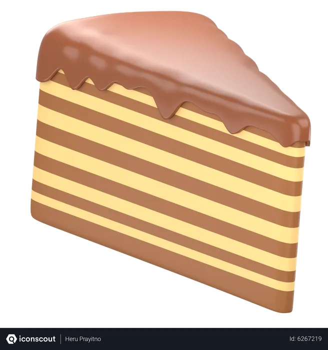 Free Chocolate Cake  3D Icon