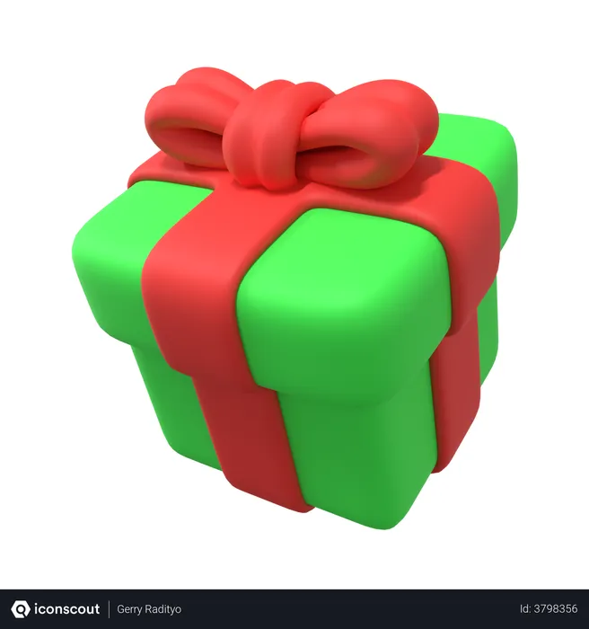 Free Christmas Gift  3D Illustration