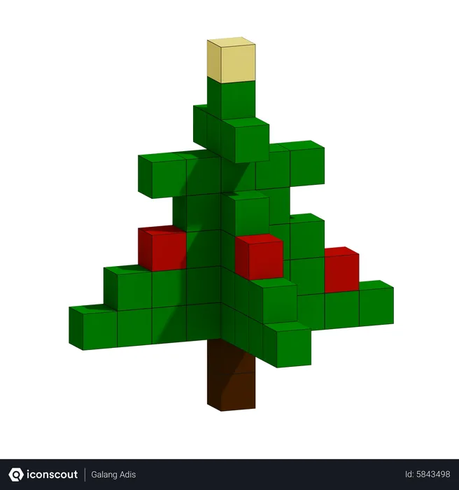 Free Christmas Tree  3D Icon